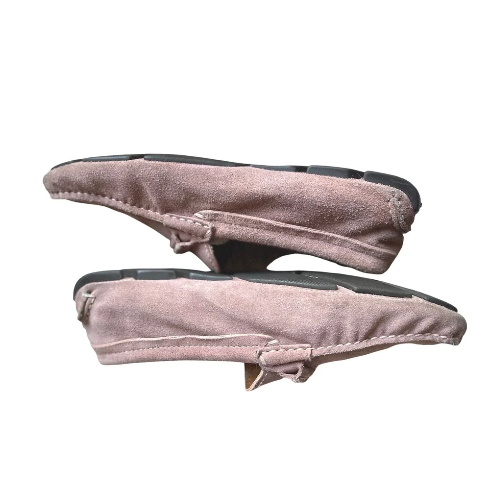 Giorgio Armani Pink Suede Driving Loafers Men's‎ 8